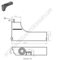 Serbatoio Acqua Passaruota 112L SX | Accessoricampershop.com