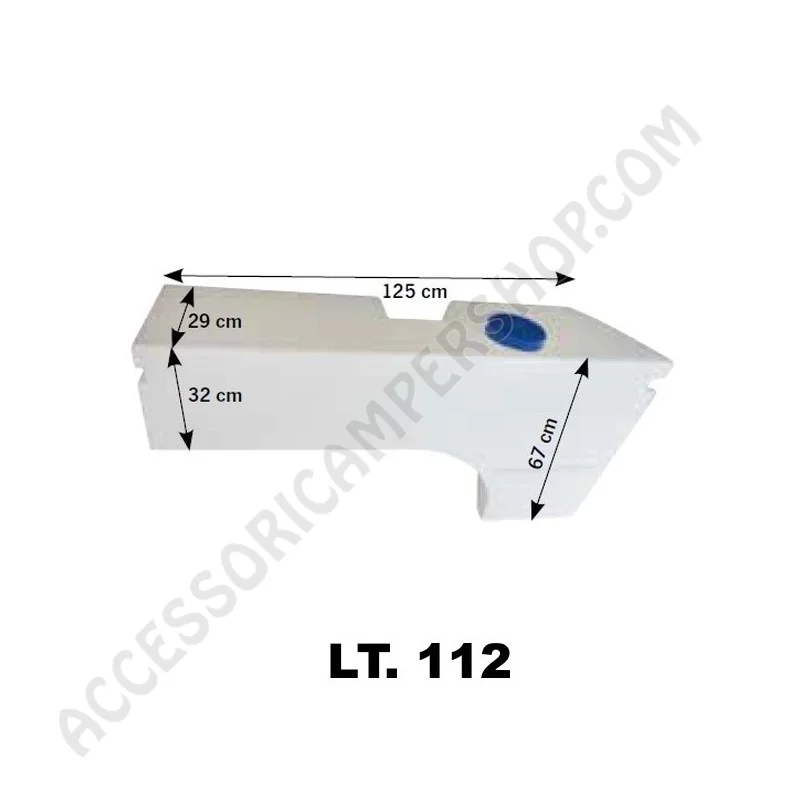 Serbatoio Acqua Passaruota 112L SX | Accessoricampershop.com