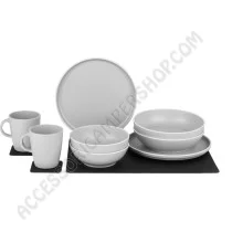 Set Stoviglie 11pz Magnetic White | Accessoricampershop.com