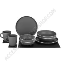 Set stoviglie 11pz Grey Brunner | Accessoricampershop.com