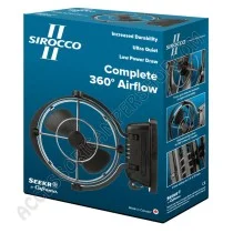Ventilatore Sirocco II Nero Camper | Accessoricampershop.com