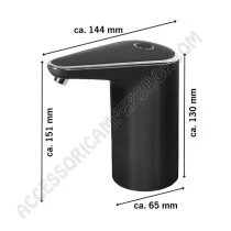 Rubinetto a Batteria Litio Nero | Accessoricampershop.com