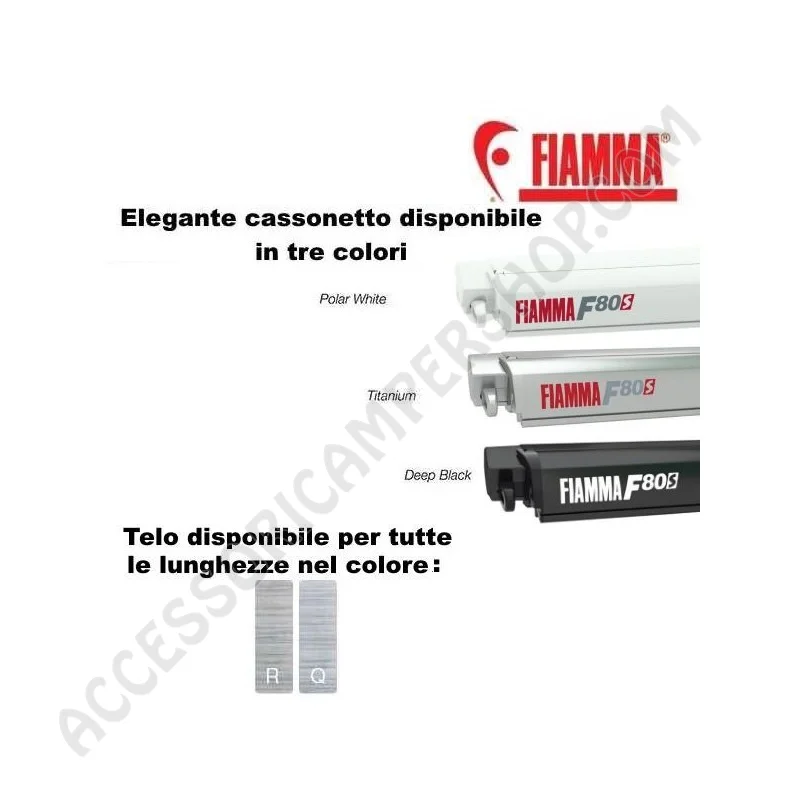 Tendalino Veranda Fiamma F80S Polar White | Accessoricampershop.com