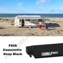 Tendalino Veranda Fiamma F80S Deep Black | Accessoricampershop.com