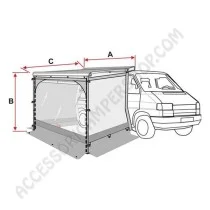 Chiusura Privacy F43VAN 270 Fiamma | Accessoricampershop.com
