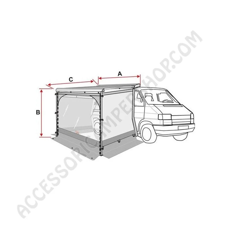 Chiusura Privacy F43VAN 270 Fiamma | Accessoricampershop.com