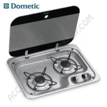 Piano Cottura Dometic 2 Fuochi a Gas con Coperchio | Accessoricampershop.com