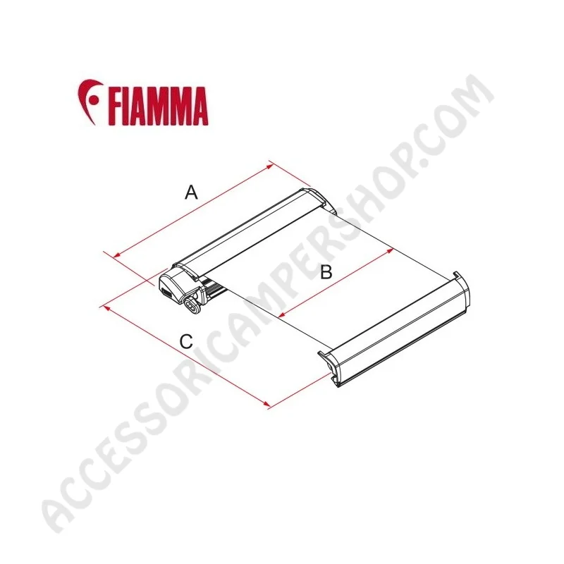 Tendalino F80S Ducato 320 Bianco | Accessoricampershop.com