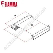 Tendalino F80S Ducato Polar White | Accessoricampershop.com