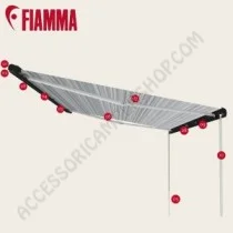 Fiamma F80S 400 Deep Black a tetto | Accessoricampershop.com