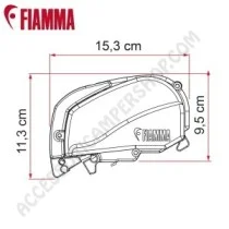 Fiamma F80S 400 Deep Black a tetto | Accessoricampershop.com