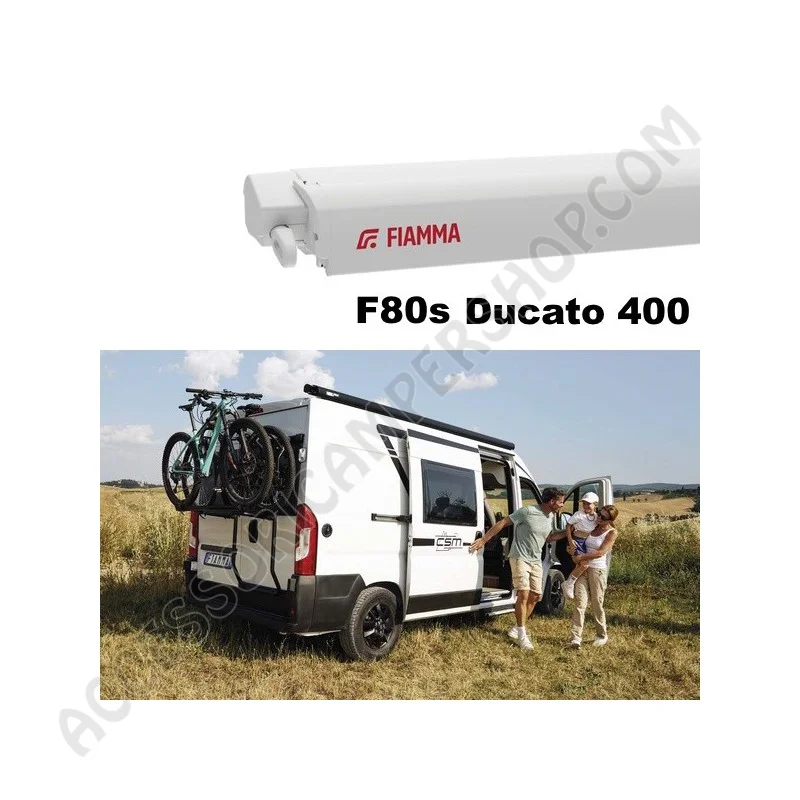 Fiamma F80S 400 Deep Black a tetto | Accessoricampershop.com