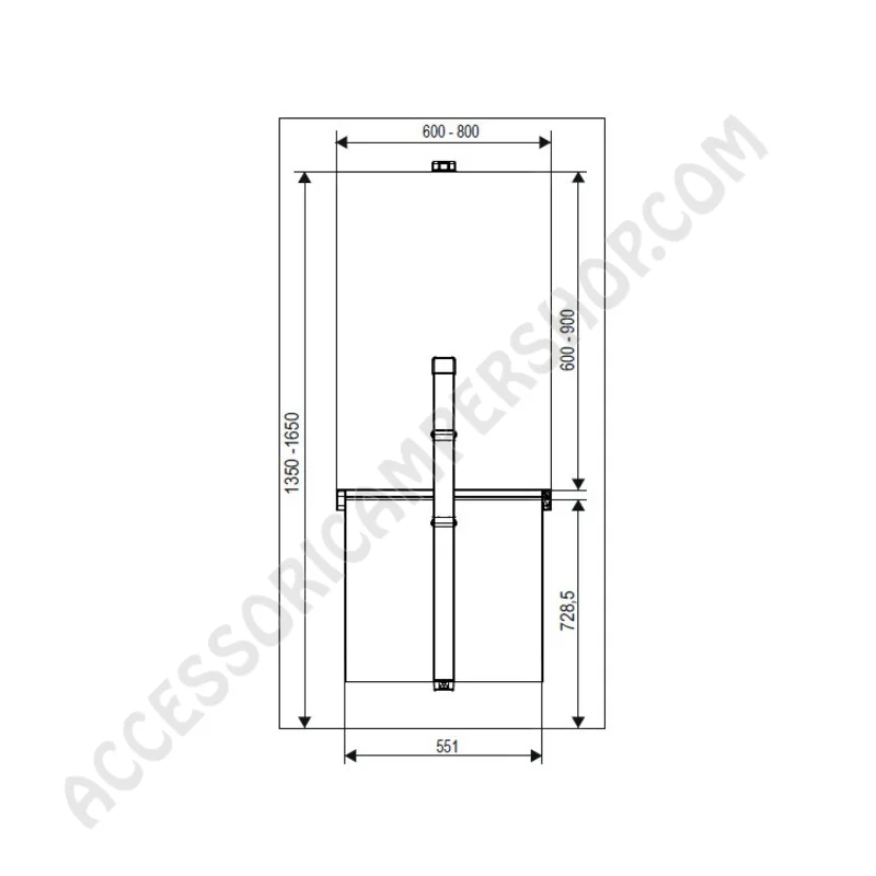 Telaio Tavolo Pieghevole TOPSWIN | Accessoricampershop.com
