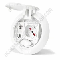Multipresa Incasso Esterna Bianco | Accessoricampershop.com