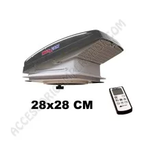 Ventola Tetto Maxxfan Nero 28x28cm | Accessoricampershop.com