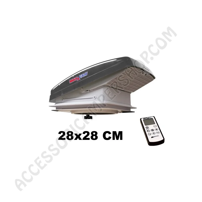 Ventola Tetto Maxxfan Nero 28x28cm | Accessoricampershop.com