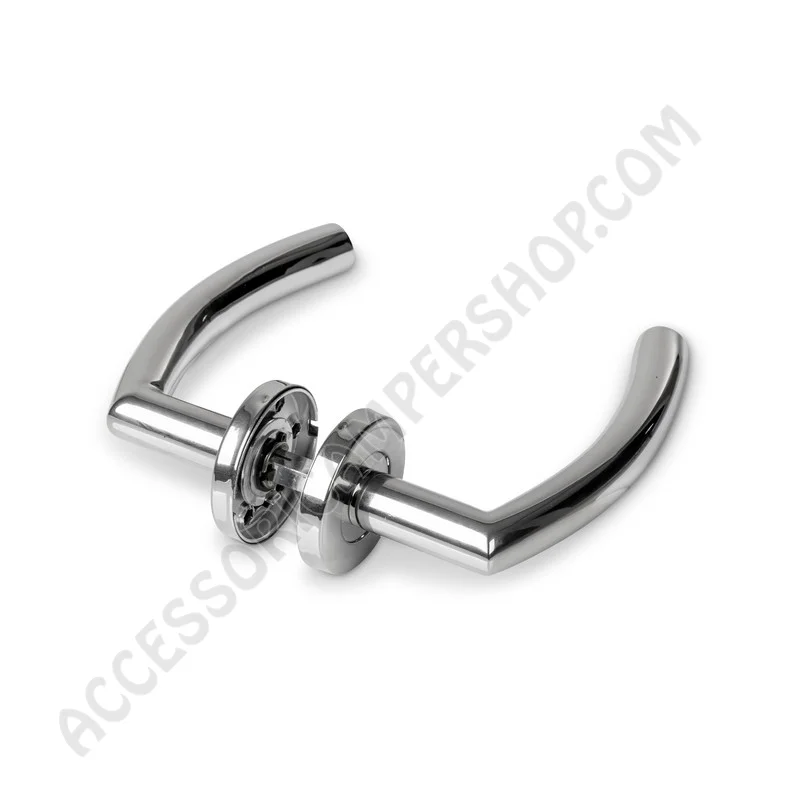 Set Maniglie Mezzaluna Inox Camper | Accessoricampershop.com