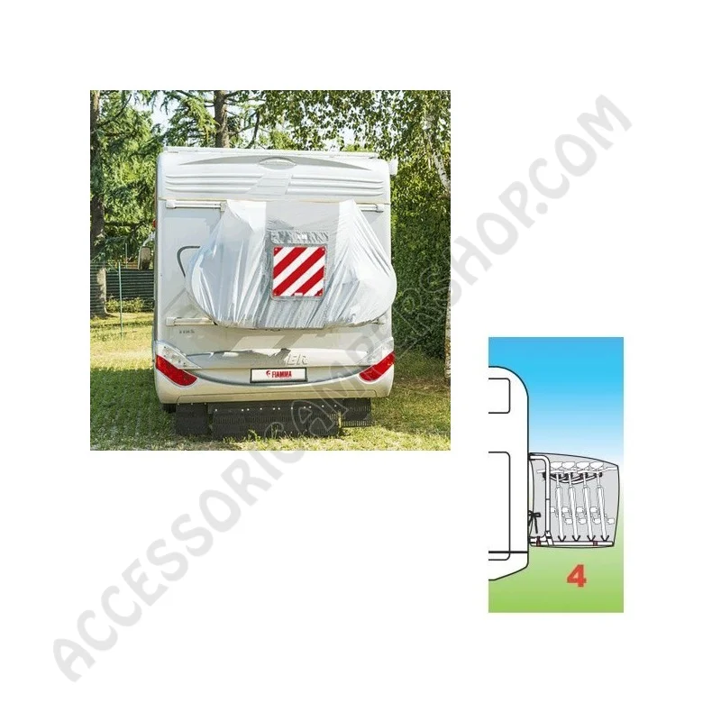 Copri bici 4 posti Fiamma camper | Accessoricampershop.com