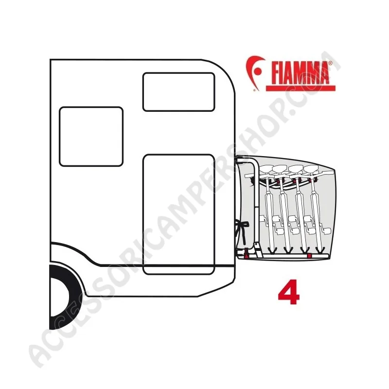 Copri bici chiusura totale Fiamma | Accessoricampershop.com