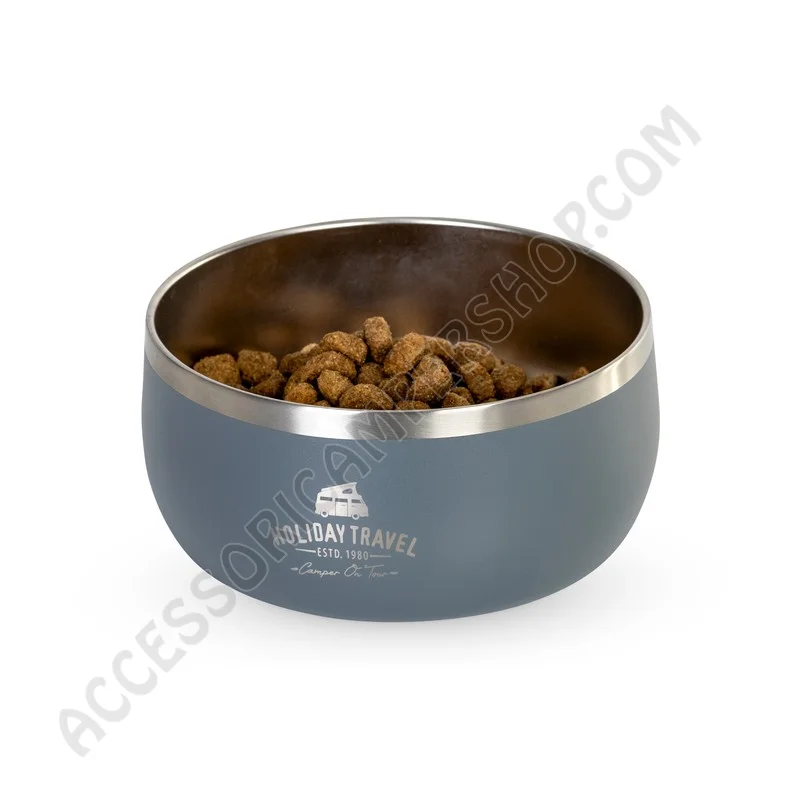 Ciotola Cane 1L Inox Antiscivolo | Accessoricampershop.com