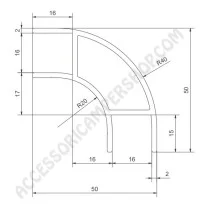 Profilo Angolare Alu 2,2m Camper | Accessoricampershop.com