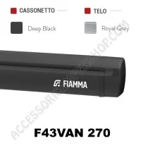 Tendalino Veranda Fiamma 270 Nero | Accessoricampershop.com
