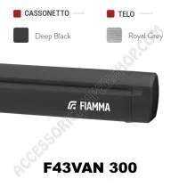 Tendalino Fiamma F43VAN Deep Black | Accessoricampershop.com