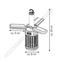 Lampada Insetticida Pieghevole | Accessoricampershop.com