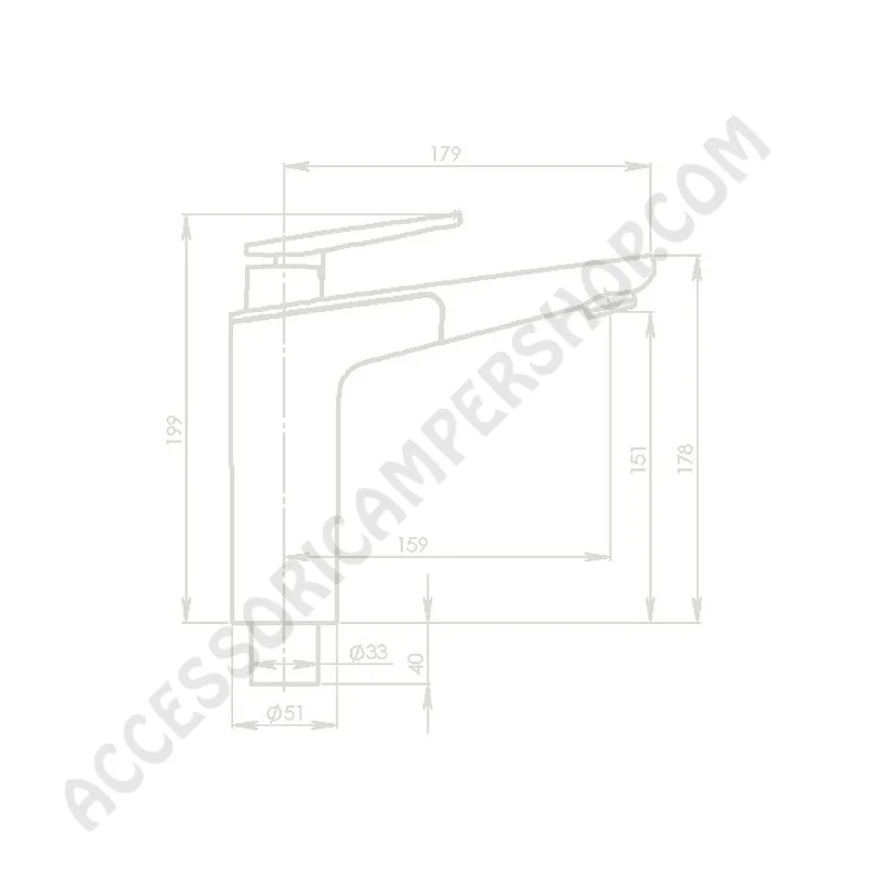 Monocomando Reich Vector S Cromato | Accessoricampershop.com