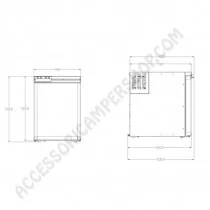 Frigorifero Camper 50L Blizz-E F50 | Accessoricampershop.com