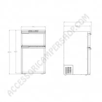 Frigo Compressore 80L Blizz-E F80 | Accessoricampershop.com