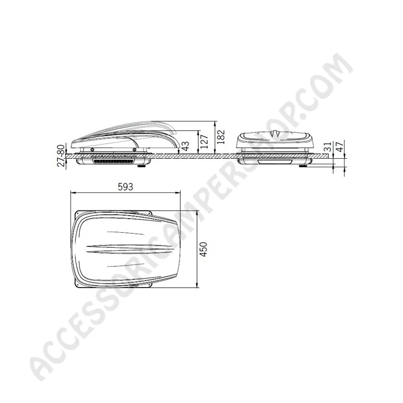 Ventilatore Camper 40x40 Carbest | Accessoricampershop.com