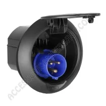 Spina Esterna 16A IP44 230V Nera | Accessoricampershop.com