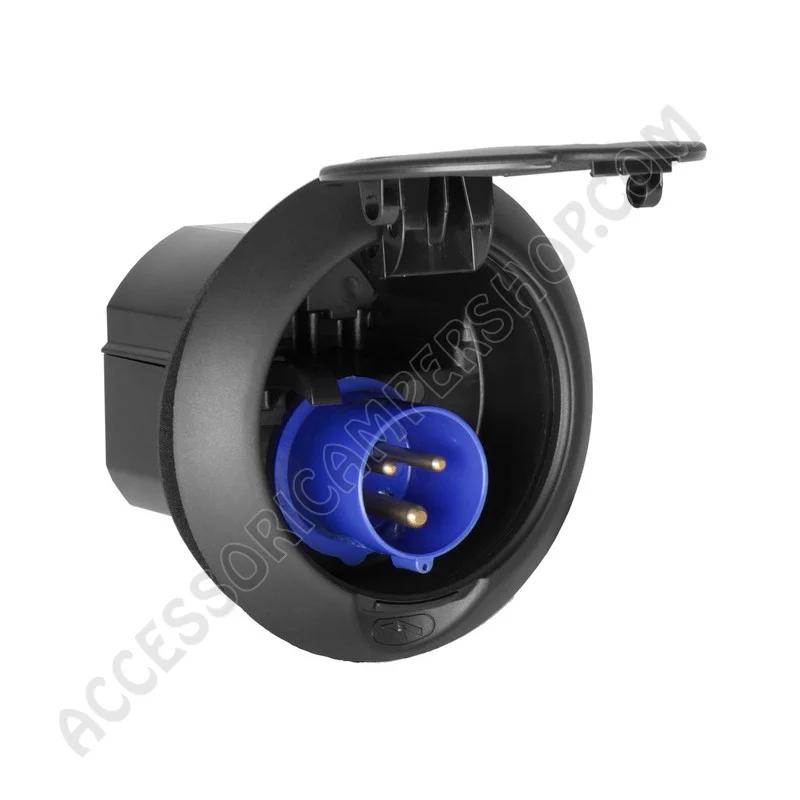 Spina Esterna 16A IP44 230V Nera | Accessoricampershop.com