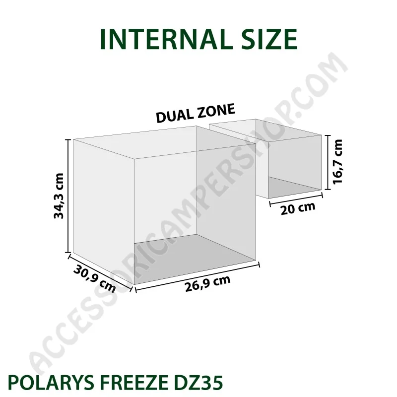 Polarys Freeze Frigobox Dual Zone | Accessoricampershop.com