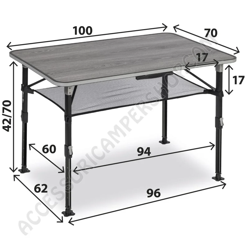 Tavolo Elù NG 100 pieghevole camper | Accessoricampershop.com
