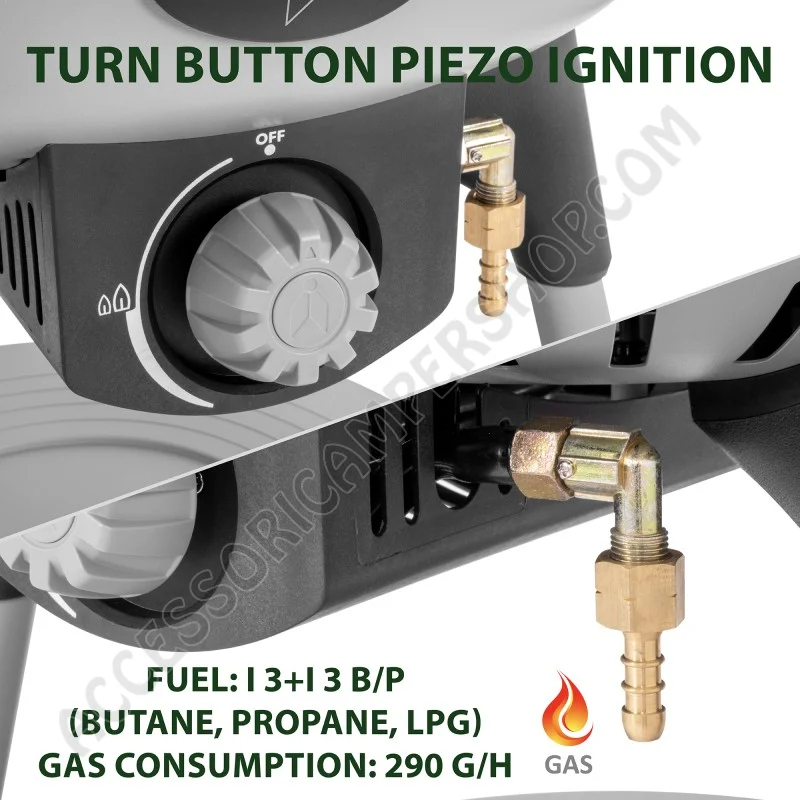 BBQRuiser HT Gas 30 mbar Brunner | Accessoricampershop.com