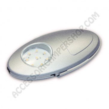 LUCE ARMADIO LED 1 W A PILE CON SENSORE AUTOMATICO E TORCIA PORTATILE PER CAMPER VAN MOTORHOME CARAVAN ROULOTTE BARCHE