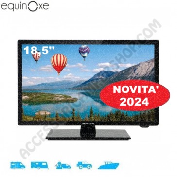 TELEVISORE LED HD ULTRACOMPATTO EQUINOXE 18,5" EQUINOXE PER CAMPER VAN  MOTORHOME CARAVAN BARCHE