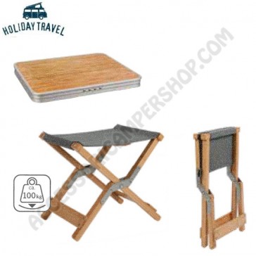 PIANO IN MDF PER SGABELLO POGGIAPIEDI LOUNGE HOLIDAY TRAVEL PER CAMPER VAN FUORISTRADA CAMPEGGIO GIARDINO RELAX