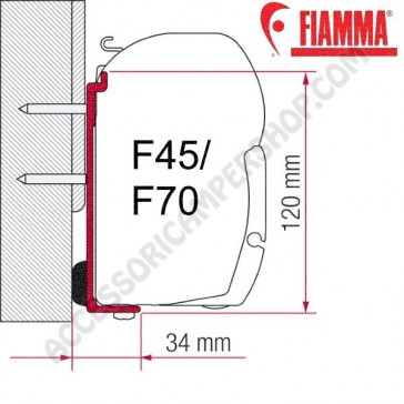 KIT FLEURETTE OPTIONAL PER TENDALINI FIAMMA F45 + F70 ADATTATORE STAFFA PER CAMPER