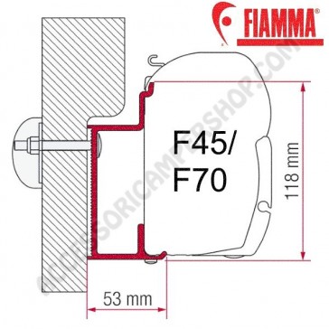 ADAPTER EURA MOBIL KARMANN OPTIONAL PER TENDALINI FIAMMA F45 + F70 ADATTATORE STAFFA DA 350 CM