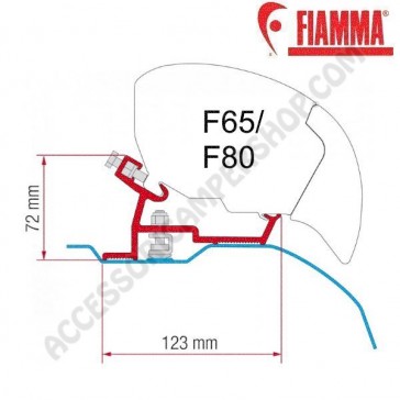 KIT STANDARD OPTIONAL PER TENDALINI FIAMMA F65 e F80 ADATTATORE STAFFE PER CAMPER