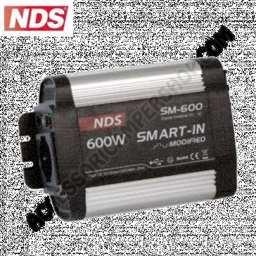 INVERTER NDS SMART-IN SM600-24 24V A ONDA MODIFICATA CON PRESA USB PER CAMPER CARAVAN BARCA