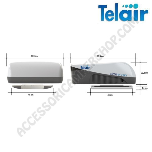 Climatiseur Telair Silent 5400H avec pompe à chaleur: Accessoires  camping-car/caravane - Camperbros srl
