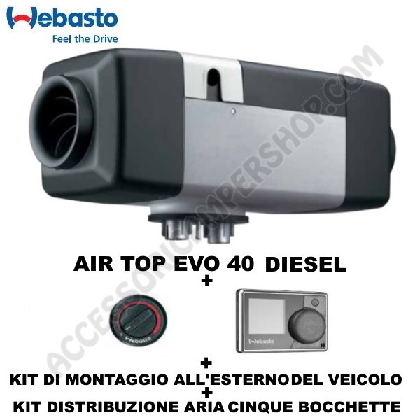 RISCALDATORE A GASOLIO - WEBASTO AIR TOP EVO 40 D 12V RV COMFORT