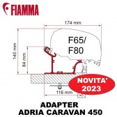 ADAPTER ADRIA CARAVAN 450 OPTIONAL PER TENDALINI FIAMMA F65 e F80 ADATTATORE STAFFE
