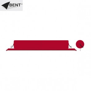 CUSCINO ZIP-XL LOUNGER ORIENTAL RED BENT