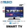SMART TV TELECO TEK22W9 22'' ANDROID 9.0 DVB-S2-DVB-T2-HEVC