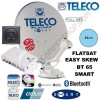 ANTENNA SATELLITARE AUTOMATICA HD TELECO FLATSAT EASY SKEW BT 65 SMART
